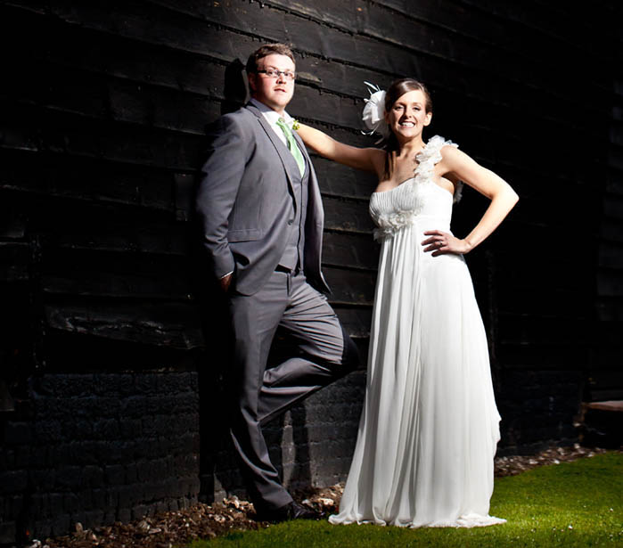 Posed couple portrait in contemporary style