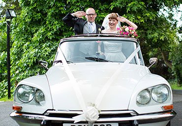 Quirky wedding photo